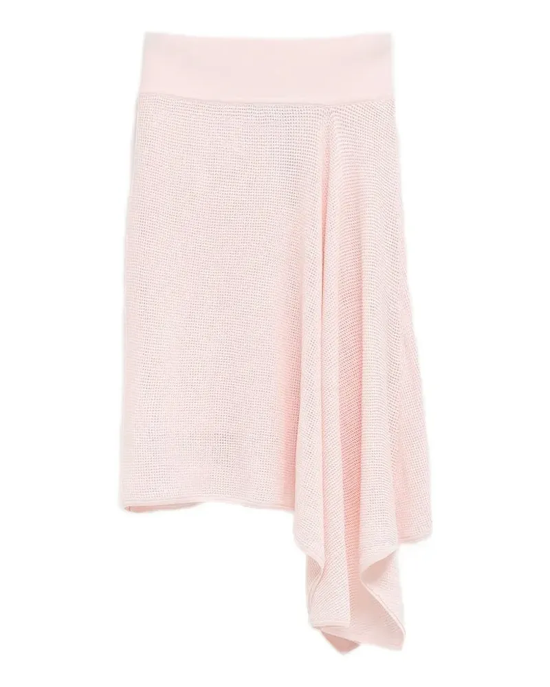Jacquemus Asymmetrischer The Voile Rock mit Waffelstrick - Rosa Rosa