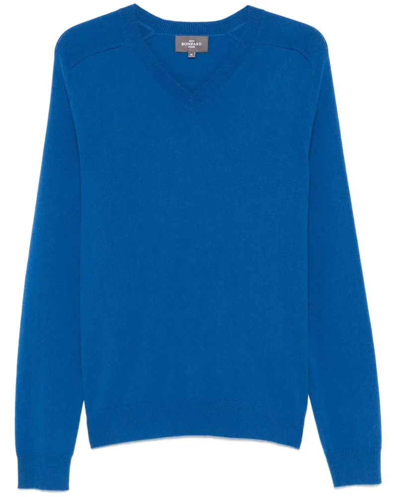 Eric Bompard Pullover mit V-Ausschnitt - Blau Blau