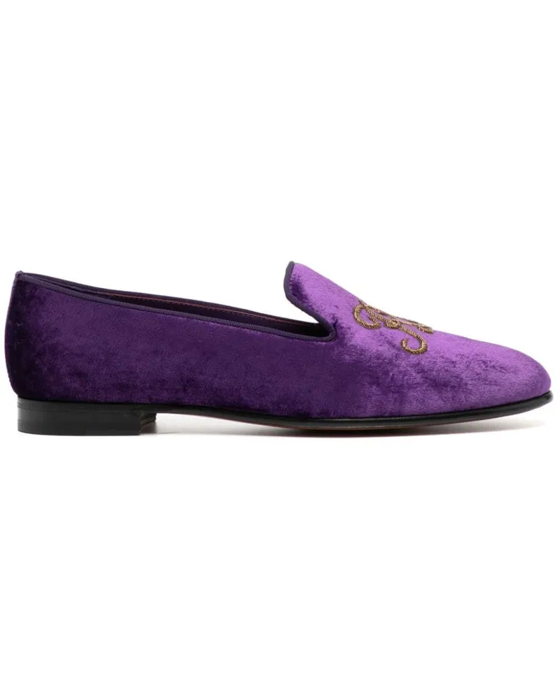Ralph Lauren Alonzo Loafer mit Samt-Finish - Violett Violett