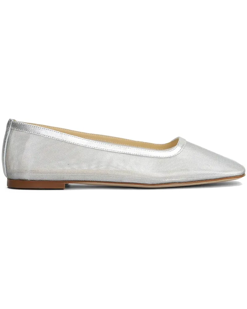 Fabio Rusconi Ballerinas aus Mesh - Silber Silber