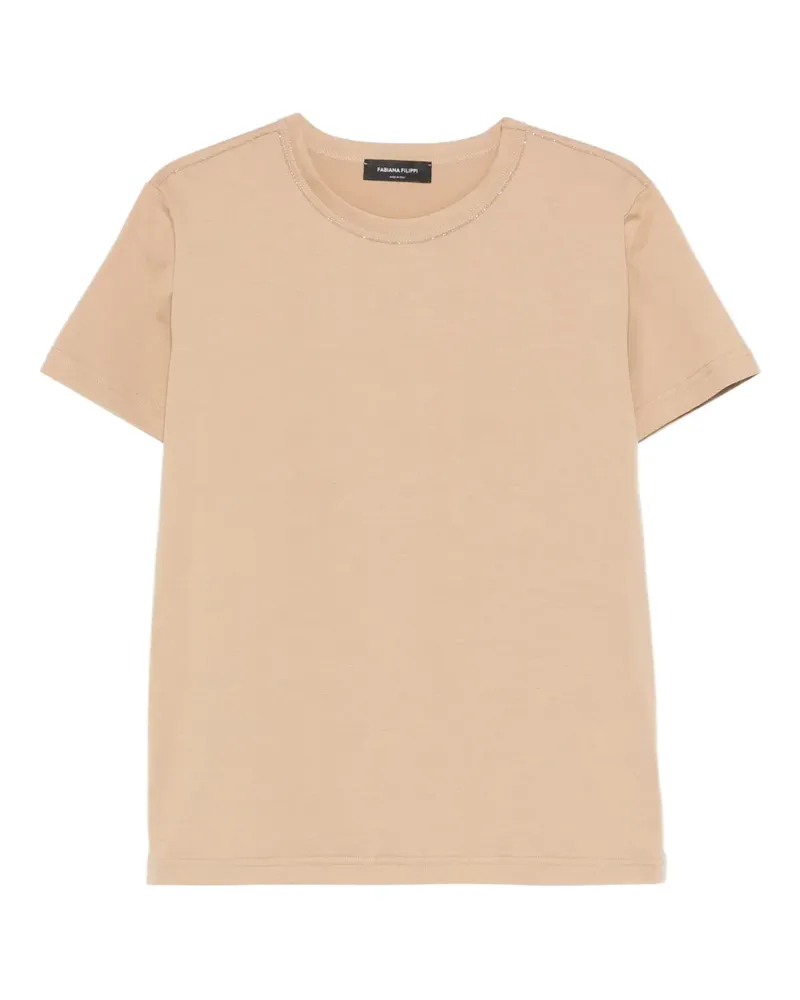 Fabiana Filippi round-neck T-shirt - Nude Nude