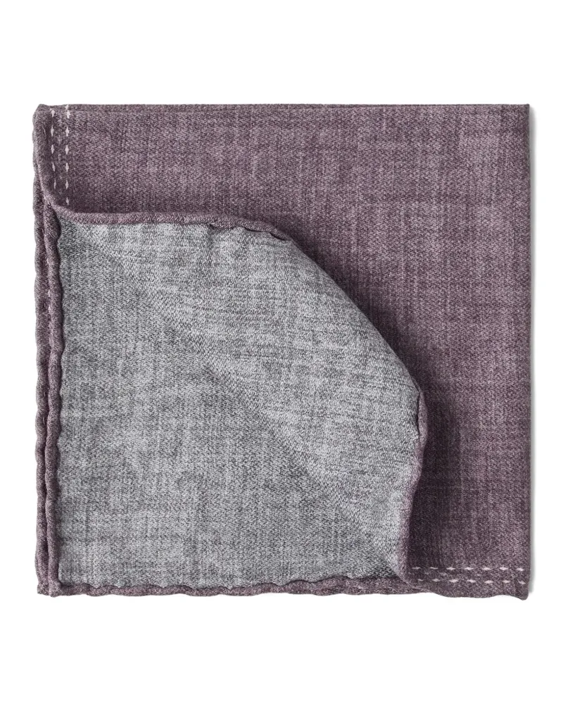 Brunello Cucinelli Einstecktuch aus Seide - Violett Violett