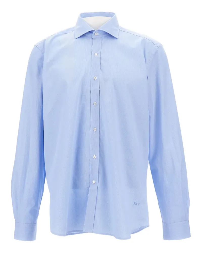 Fay Gestreiftes Hemd - Blau Blau