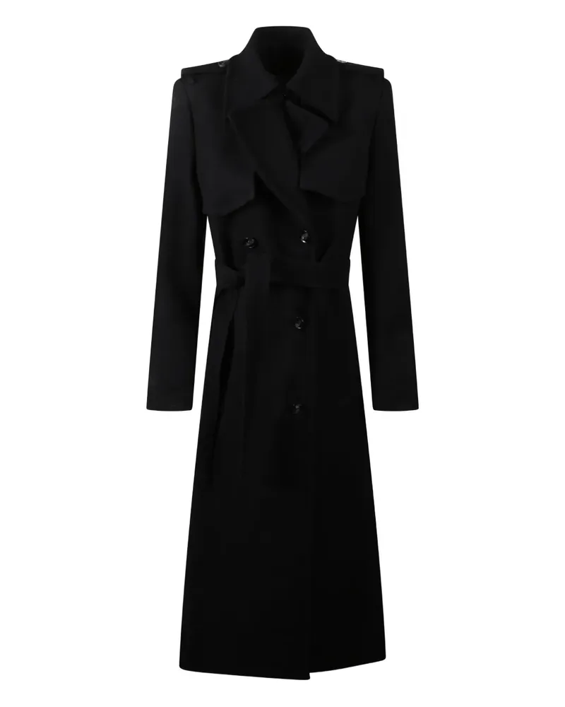 IVY & OAK Charlotte Ann Mantel mit Gürtel - Schwarz Schwarz