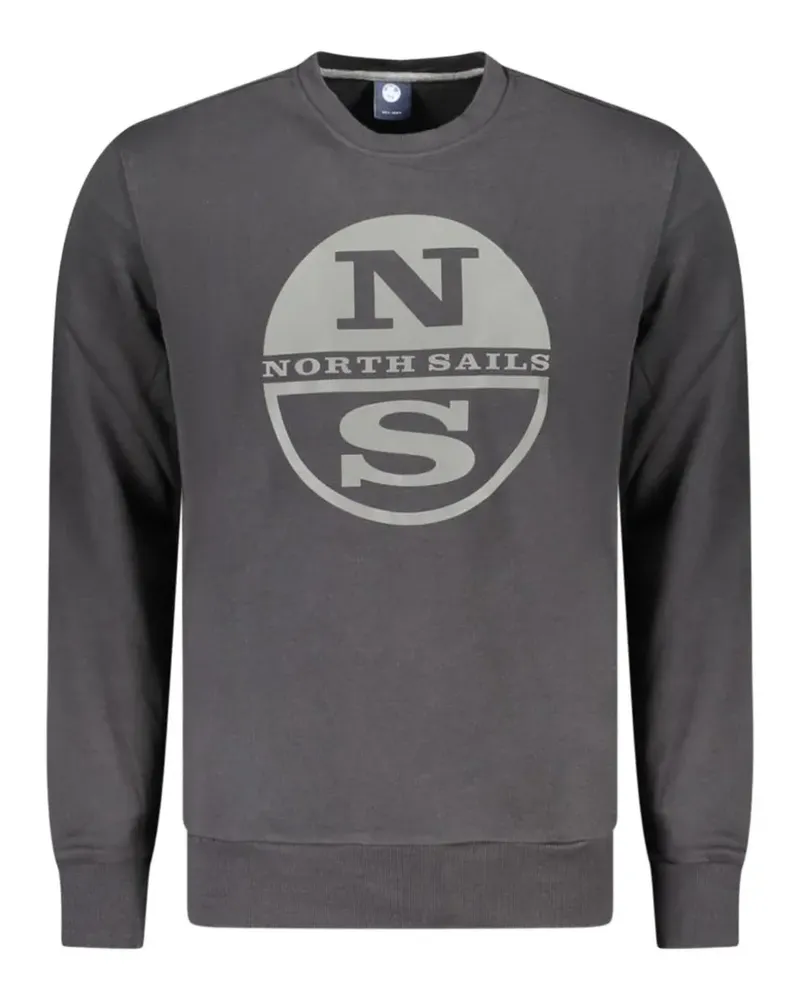 North Sails logo-print crew-neck sweatshirt - Grau Grau