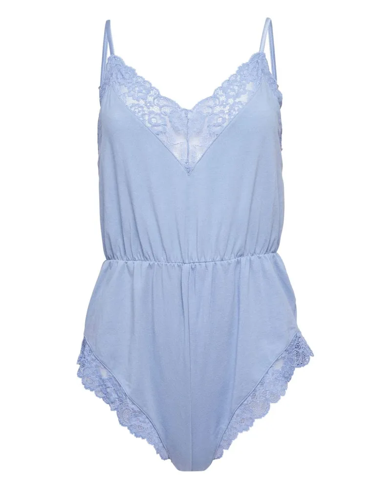 Fleur Du Mal Body mit Spitze Blau