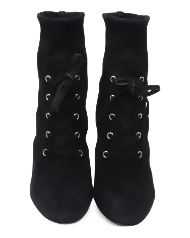 Gianvito Rossi 2020s lace-up ankle boots - Schwarz Schwarz