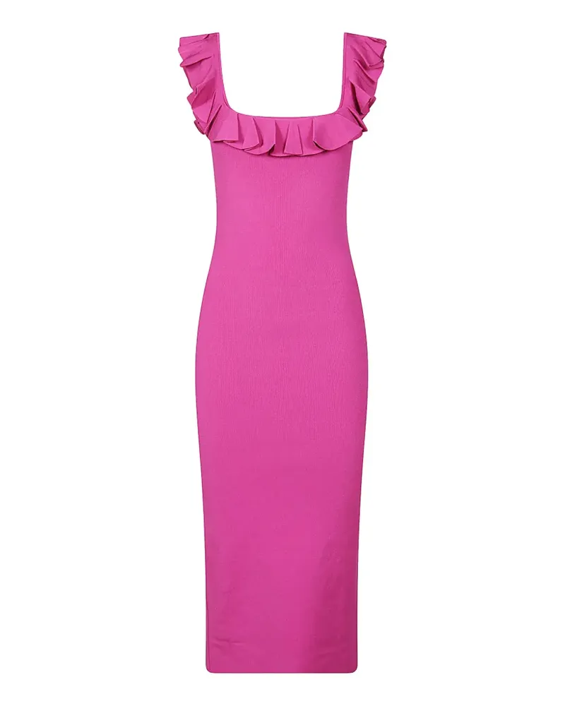 Michael Kors ruffled midi dress - Rosa Rosa