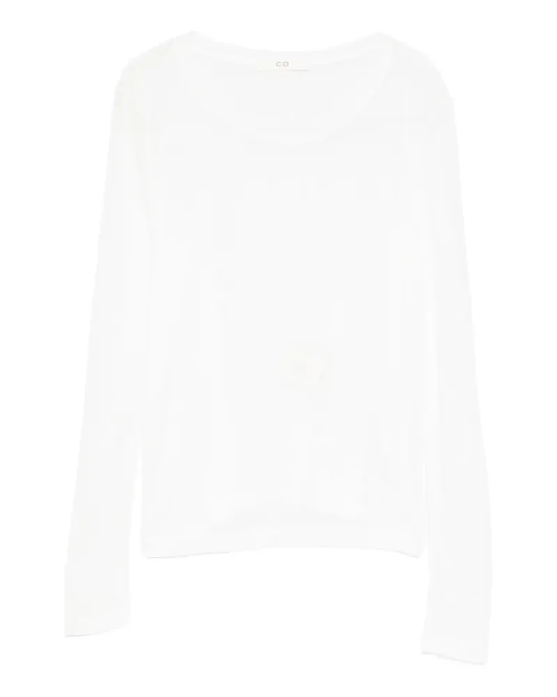 Co long-sleeve round-neck top - Nude Nude