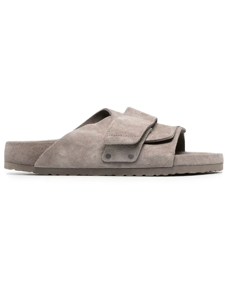 Birkenstock Pantoletten aus Wildleder - Nude Nude