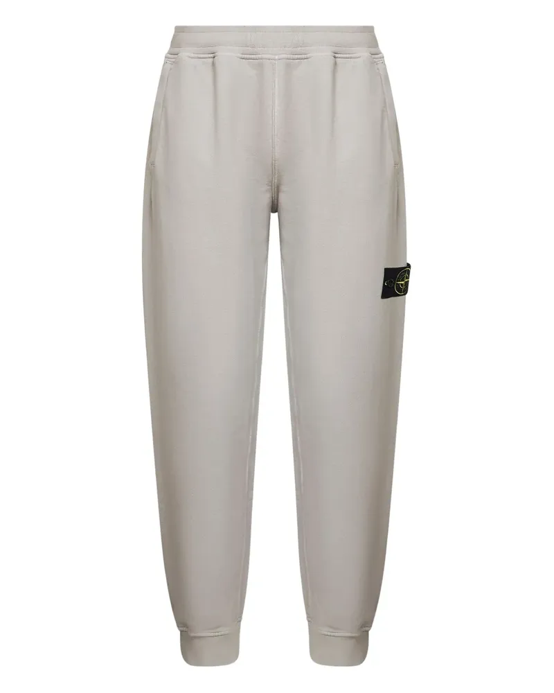 Stone Island badge elastic track pants - Grau Grau