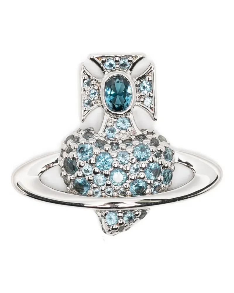 Vivienne Westwood Ohrstecker mit Orb-Detail - Silber Silber