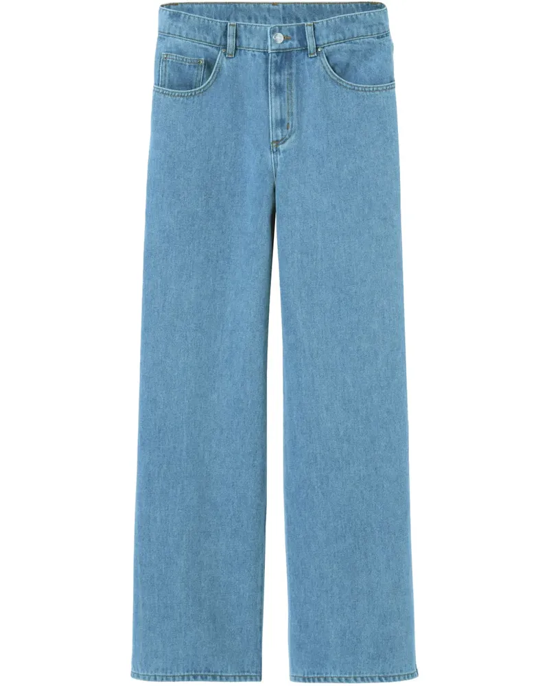Claudie Pierlot Jeans mit weitem Bein - Blau Blau