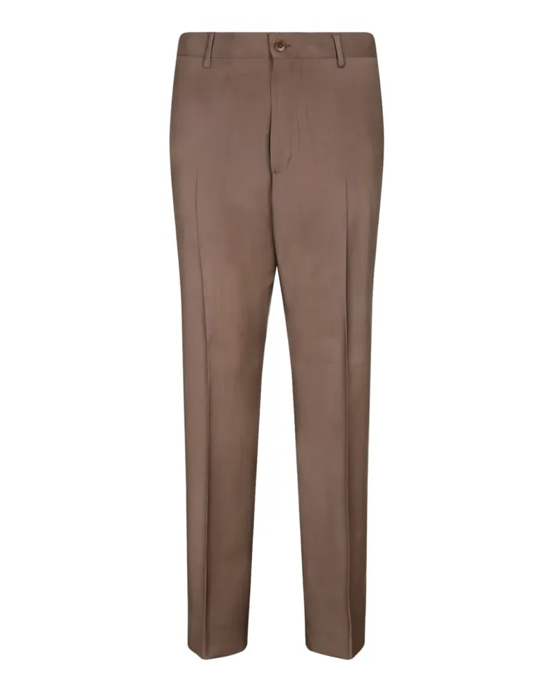 Costumein pressed-crease tailored trousers - Braun Braun