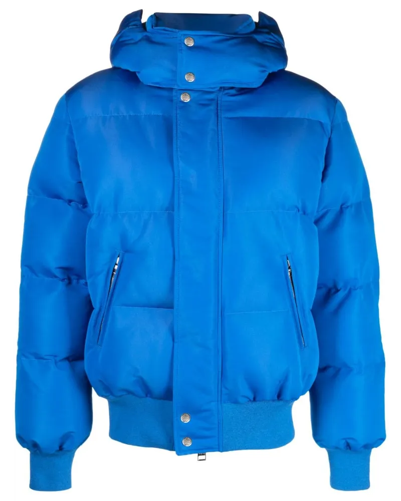 Alexander McQueen Gefütterte Kapuzenjacke - Blau Blau