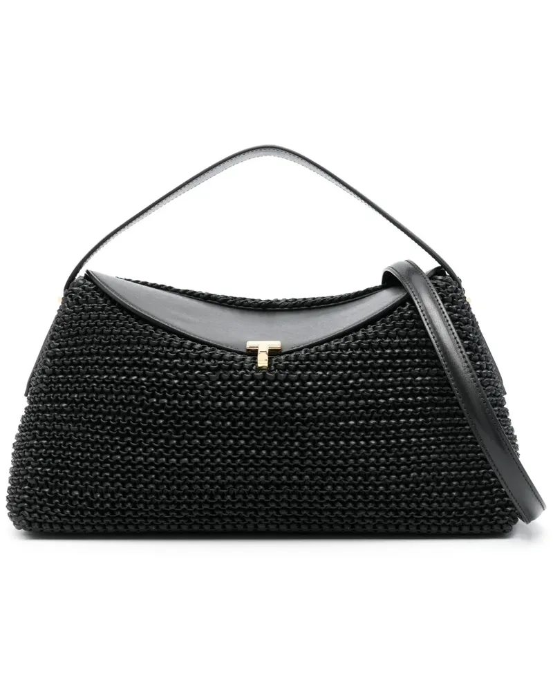 Totême Gewebte T-Lock Tote Bag - Schwarz Schwarz