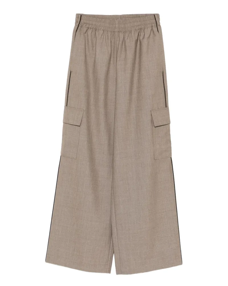 P.E. NATION Residency Cargohose mit elastischem Bund - Braun Braun