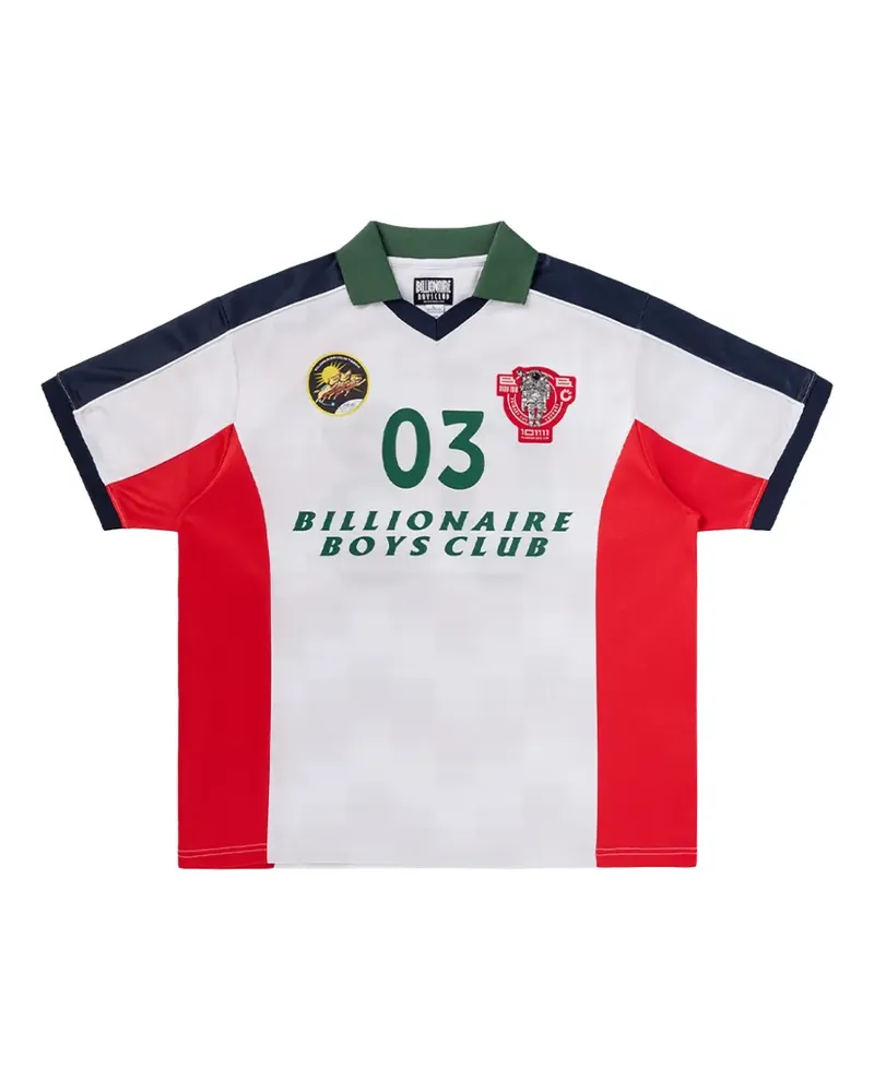 Billionaire Boys Club Midi-T-Shirt mit Poloshirtkragen - Weiß Weiß