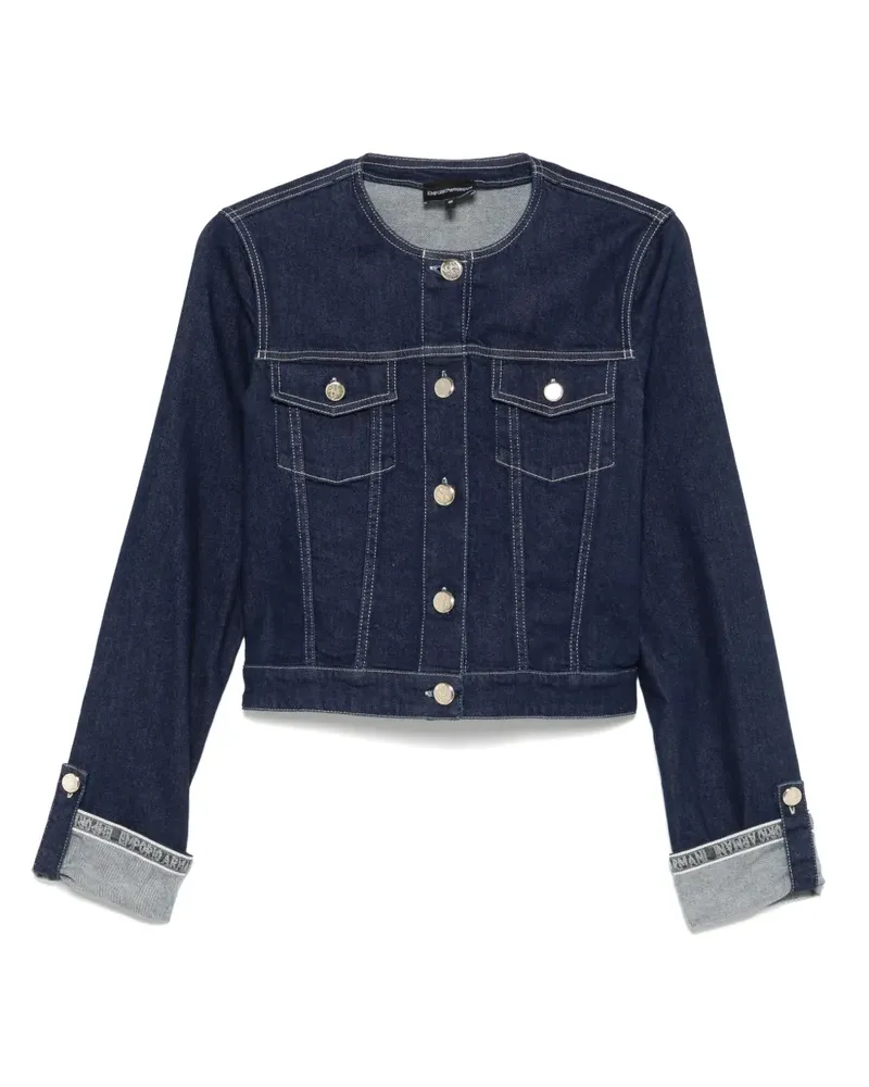 Emporio Armani Klassische Jeansjacke - Blau Blau