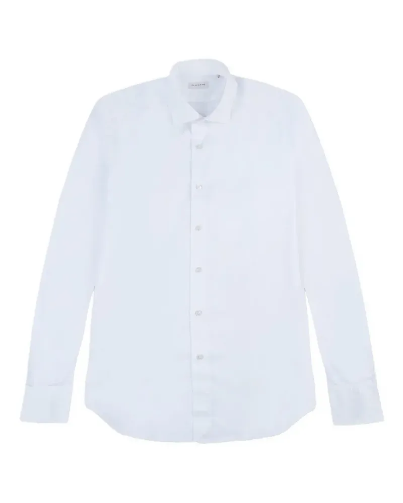 Glanshirt Klassisches Hemd - Weiß Weiß