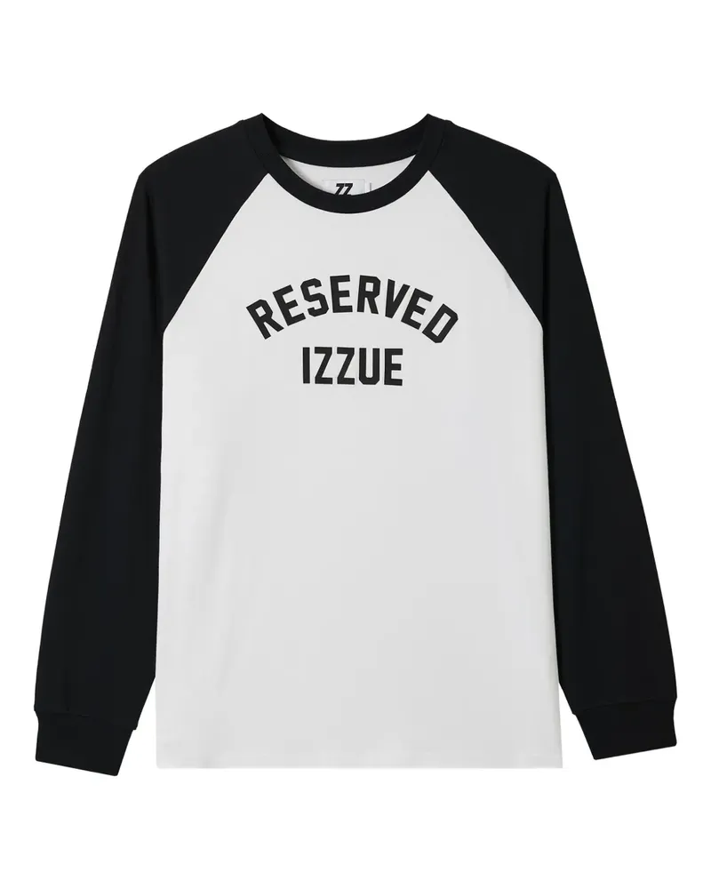 Izzue Langarmshirt aus Baumwolle - Weiß Weiß