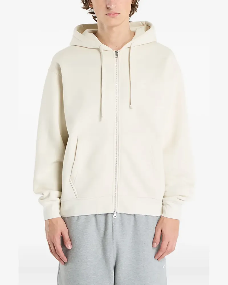 Dime cursive zip-up hoodie - Nude Nude