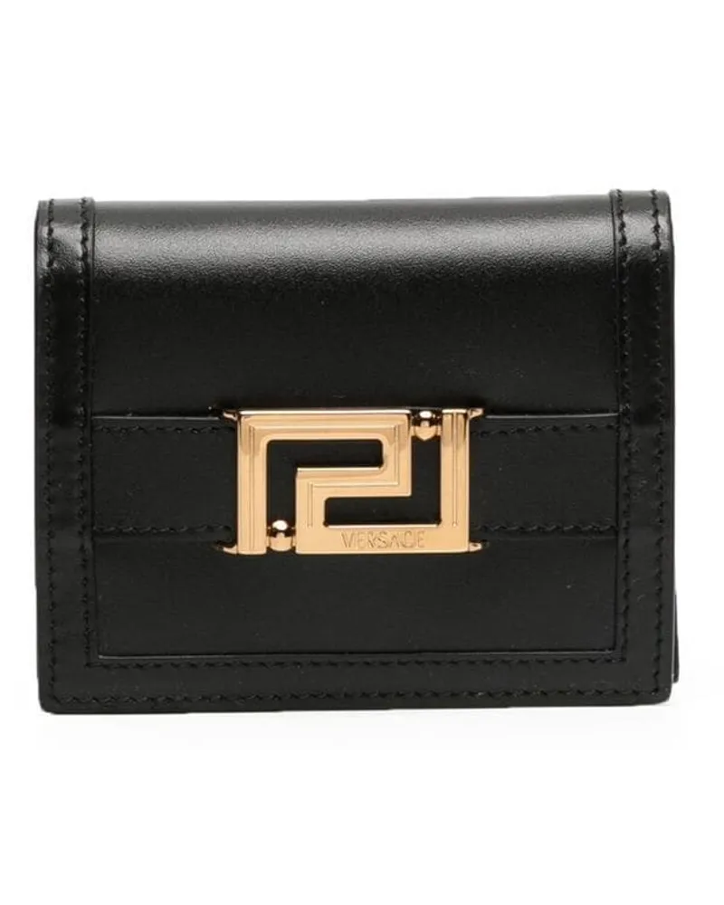 Versace Portemonnaie mit Logo Schwarz