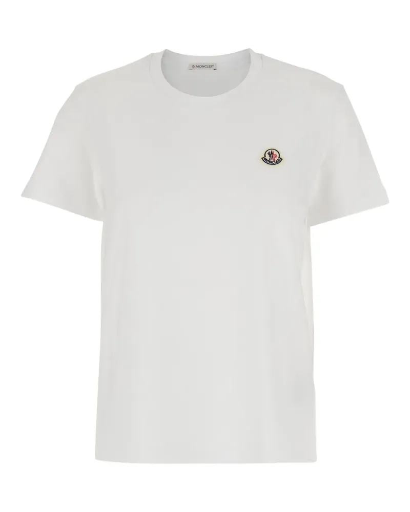 Moncler logo-patch crew-neck T-shirt (set of three) - Weiß Weiß