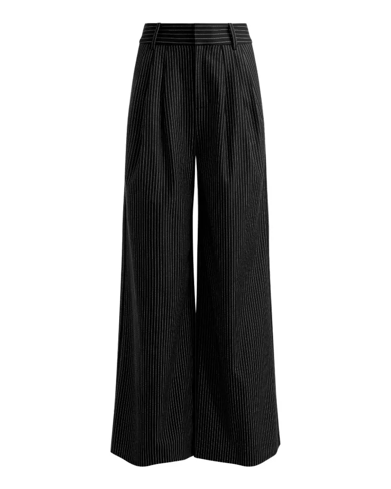 Alice + Olivia Kennedy Hose mit Nadelstreifen - Schwarz Schwarz