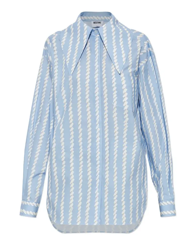 Moschino Gemustertes Hemd - Blau Blau