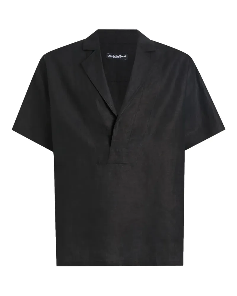 Dolce & Gabbana Hemd aus Seide - Schwarz Schwarz