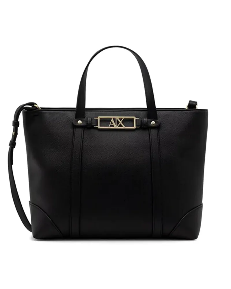 Armani Exchange logo-detail tote bag - Schwarz Schwarz