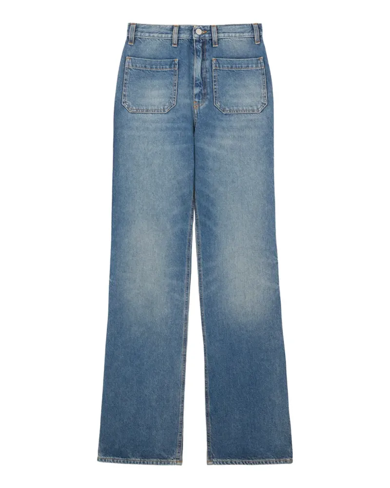 Fortela patch-pockets bootcut jeans - Blau Blau