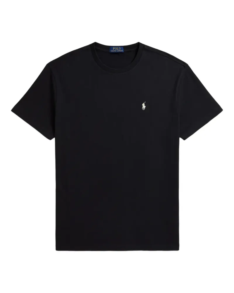 Ralph Lauren T-Shirt mit Polo Pony-Stickerei - Schwarz Schwarz