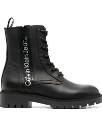 Calvin Klein Stiefel mit Logo-Print Schwarz