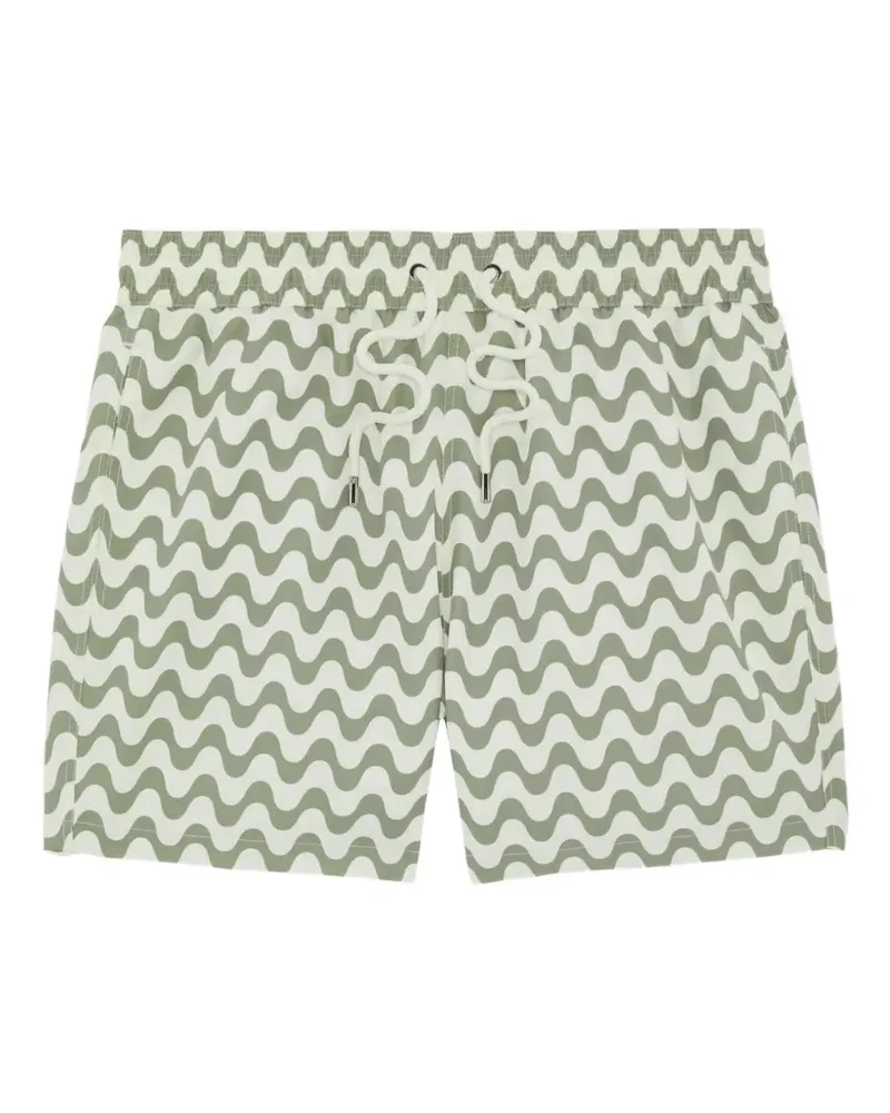 Frescobol Carioca Copacabana print swim shorts - Grün Grün