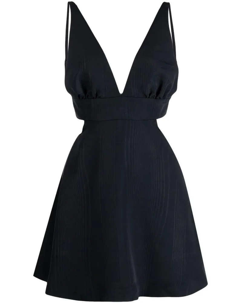 LoveShackFancy Kleid mit V-Ausschnitt - Schwarz Schwarz