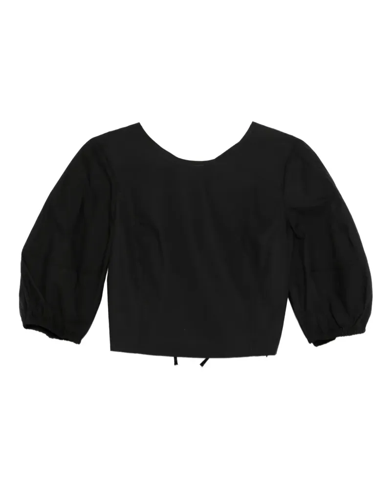 Pinko Bluse mit Puffärmeln - Schwarz Schwarz