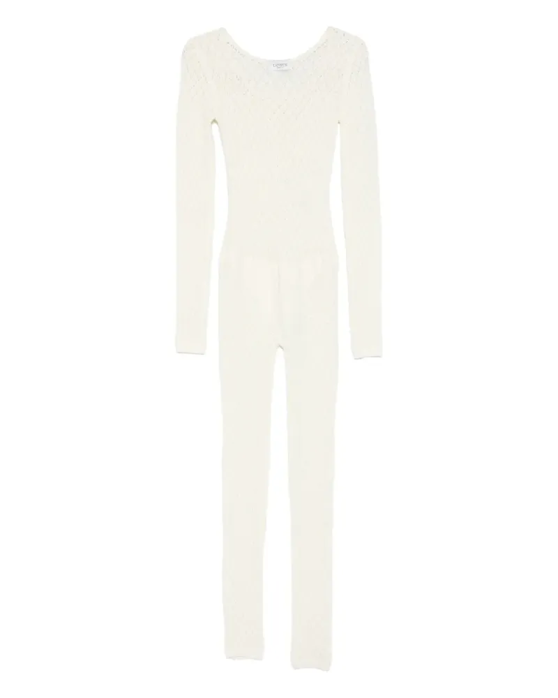 Laneus Gestrickter Jumpsuit - Nude Nude