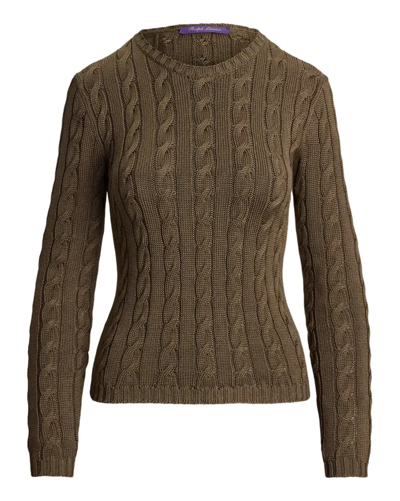 Ralph Lauren Pullover mit Zopfmuster - Braun Braun