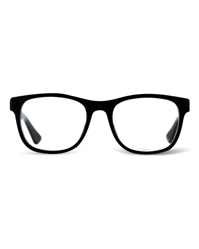 Gucci Brille mit eckigem Gestell - Schwarz Schwarz