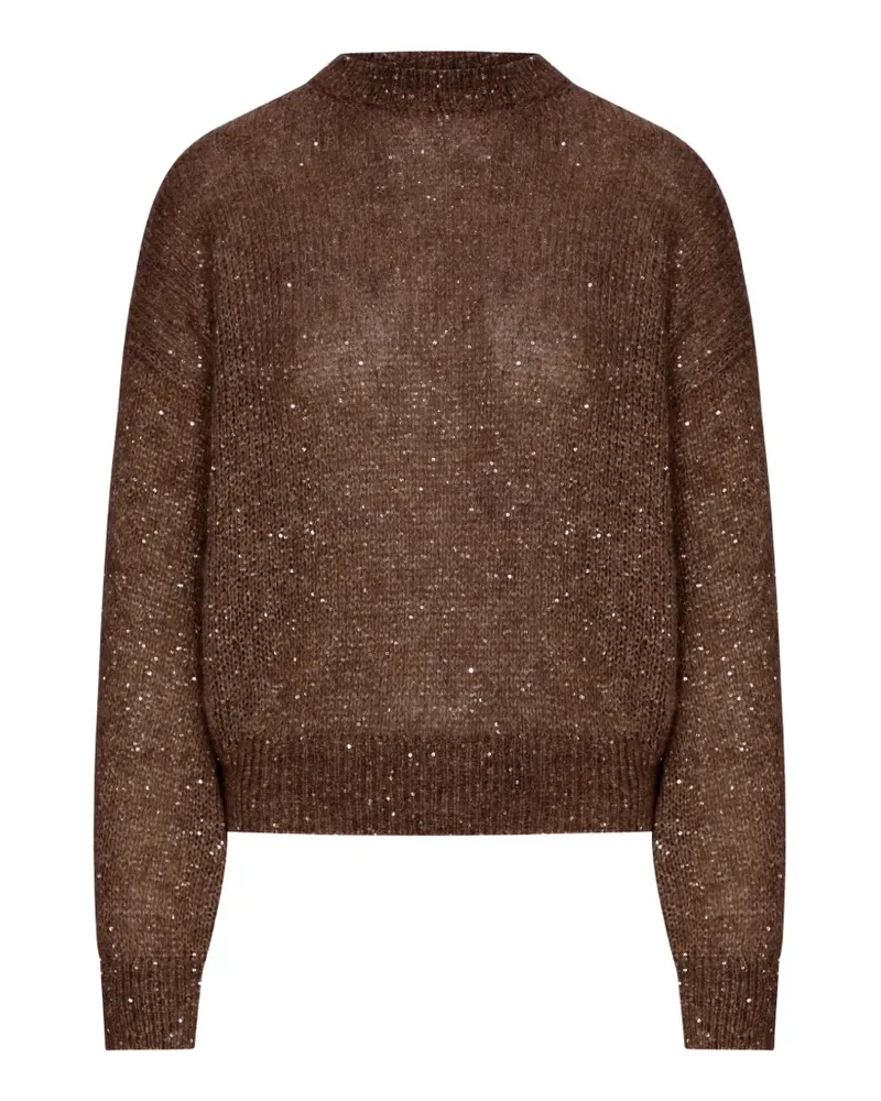 Brunello Cucinelli sequin-embellished sweater - Braun Braun