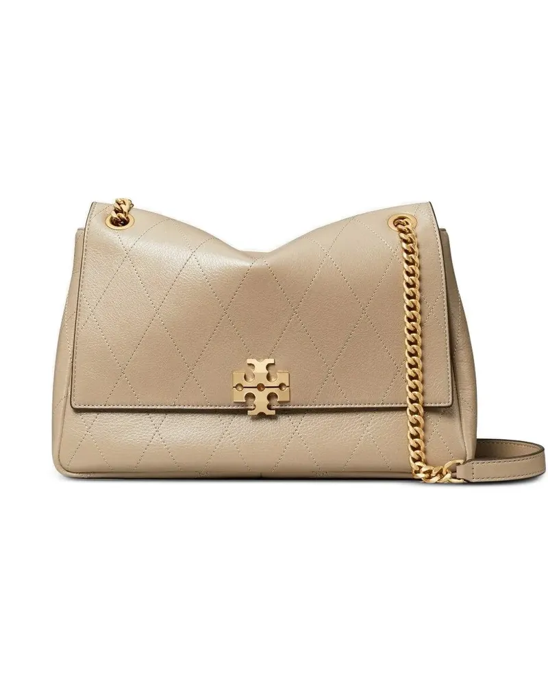 Tory Burch Gesteppte Charlie Schultertasche - Nude Nude