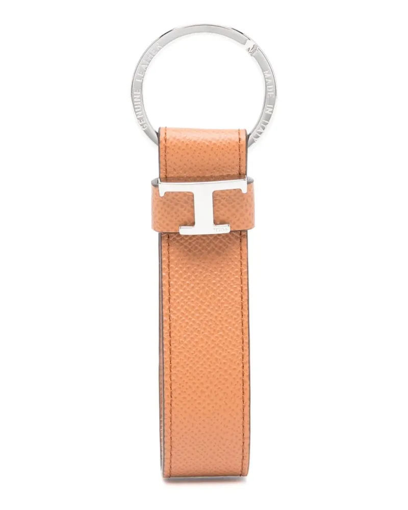 TOD'S Schlüsselanhänger mit Timeless-Logo - Nude Nude