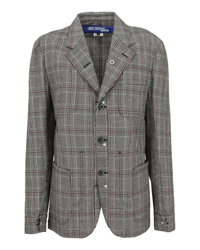 Junya Watanabe Sakko mit Glencheck-Muster - Grau Grau