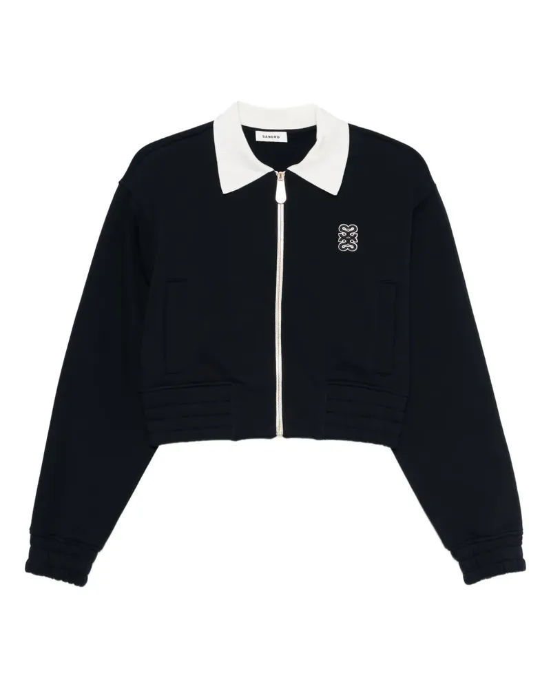 Sandro Sweatshirtjacke mit Reißverschluss - Blau Blau