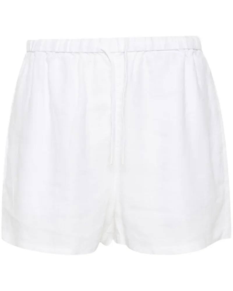Tommy Hilfiger Shorts mit Logo-Schild - Weiß Weiß