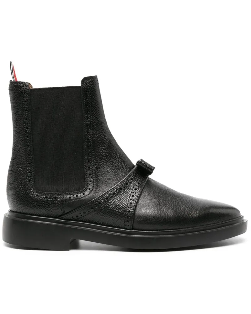 Thom Browne Chelsea-Boots mit Schleife - Schwarz Schwarz