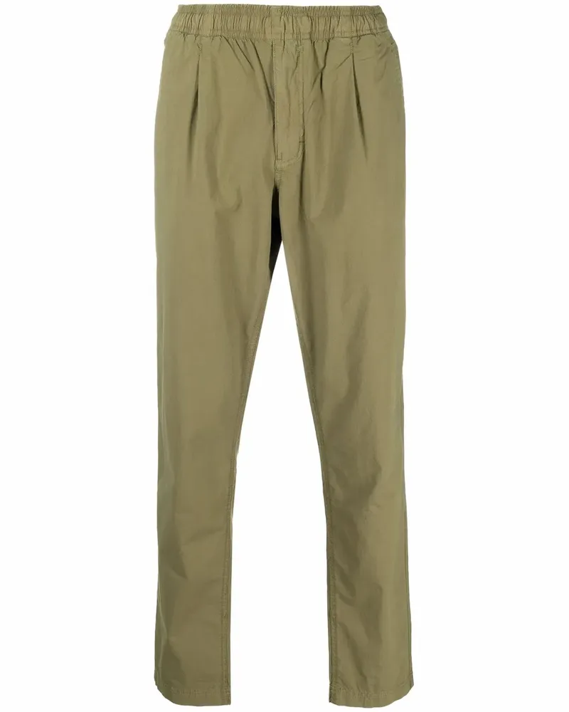Woolrich Straight-Leg-Hose mit hohem Bund - Grün Grün