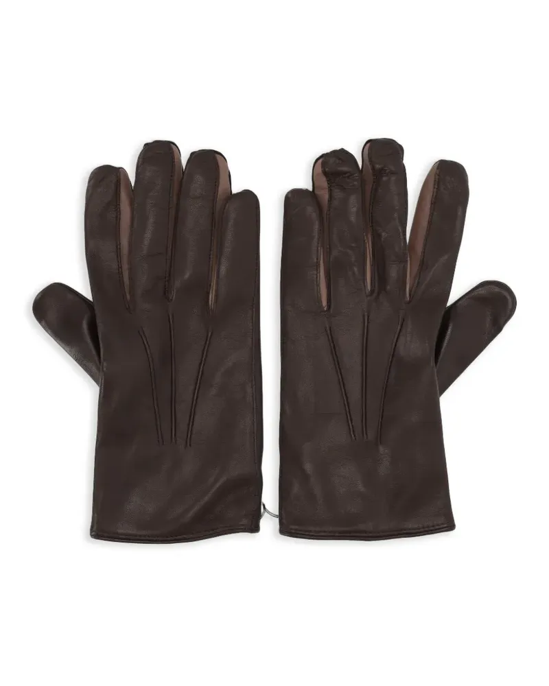 Paul Smith Handschuhe mit Einsätzen - Braun Braun